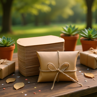 Boîte à dragées en papier kraft brun naturel pour cadeaux de mariage, bonbons, savons et solutions de présentation de produits de détail