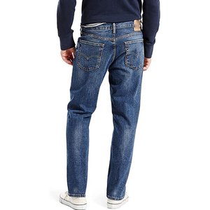 Summer <b>Men's</b> Lightweight Mid <b>Drawstring</b> Closure Breathable 100% Cotton <b>Jeans</b> Regular Fit Straight Leg Casual Trendy Chemical - Product Image 4