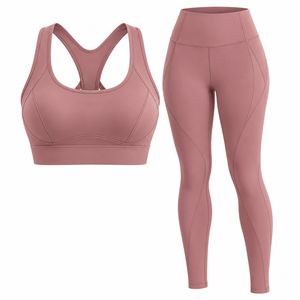 Conjunto de 2 piezas para mujer, ropa elegante y a la moda para damas preocupadas por la moda, ropa deportiva para entrenamiento en el gimnasio, conjuntos personalizados OEM para mujer - Product Image 4