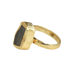 Bague en labradorite de Laxmi Jewellers, plaquée or 18 carats, sertie de pierres, tendance, unisexe, pour un usage quotidien - Product Image 4