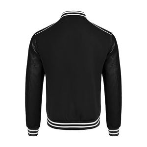 Veste de sport en cachemire mélangé de qualité supérieure, matériaux luxueux, manches en cuir, personnalisation du monogramme, veste de sport haut de gamme - Product Image 3
