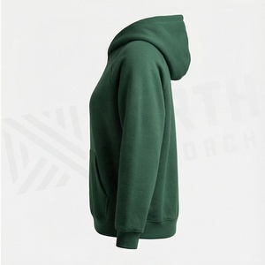 Custom Women Oversized Hoodie 340gsm Cotton <b>Sweatshirt</b> Pullover Blank <b>Plain</b> Plus Size With Embroidery Premium Fits - Product Image 3