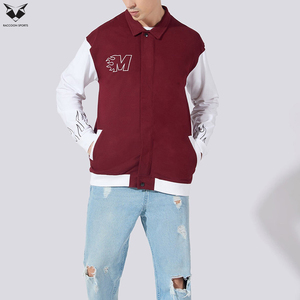 Eco Friendly Custom Varsity <b>Jacket</b> Sustainable Organic Cotton <b>Men</b> Plain Vintage Unisex High Quality Collage Baseball <b>Jacket</b> - Product Image 5