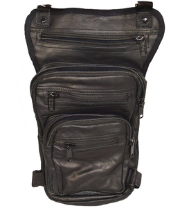 Sac de cuisse en cuir à bandoulière croisée, style holster, pochette de transport sécurisée pour l'extérieur, ceinture réglable, élégant et moderne - Product Image 2
