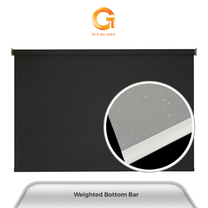 Mejor Proveedor GB10076 137x183 Persianas Enrollables Ignífugas Negras, Más Vendidas en Malasia, OEM B2B, Aplicación para Hogar y Oficina, Protección Solar - Product Image 2