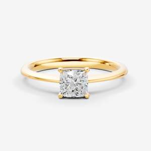Classic Cushion Solitaire <b>Ring</b> in 18K Rose Gold <b>Engagement</b> Fine Jewelry for Women Bridal Gift Women's Fine Wholesale Supply Bulk - Product Image 5