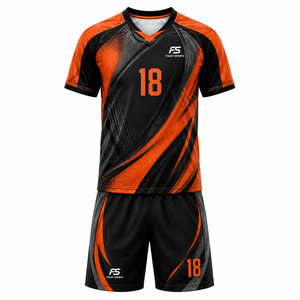 Ensemble d'uniformes de football personnalisés sublimés, maillot de football respirant pour équipe, kit de sport à séchage rapide pour hommes, adultes et enfants - Product Image 1