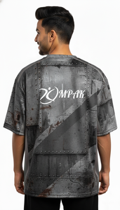 เสื้อยืดโอเวอร์ไซส์ผู้ชาย พิมพ์ลายแบบซับลิเมชั่น สไตล์ลำลอง สตรีทแวร์ แฟชั่นแนวเมือง - Product Image 4