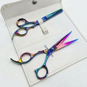 Tijeras Profesionales para Cortar Cabello, de Acero Sostenible, Tijeras de Belleza de Acero Inoxidable, Tijeras de Plasma Arcoíris para Peluquería - Product Image 2