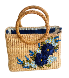 Vente en gros de sacs en paille vietnamiens de qualité supérieure pour femmes sacs de plage en paille fourre-tout faits à la main à bas prix pour le shopping et les voyages - Product Image 6