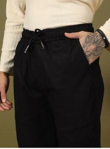 Pantalon d'été décontracté en mélange de coton léger et élégant de haute qualité, coupe ajustée de luxe, en promotion, exportateur - Product Image 5