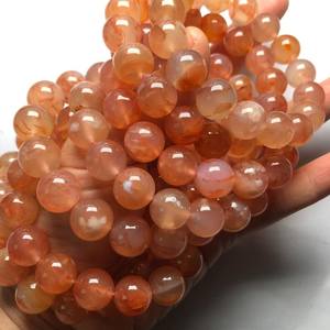 Cuentas de ágata natural Sakura, ágata de flor con vetas de dragón, hilo de piedras preciosas sueltas para la fabricación de joyas, manualidades DIY. - Product Image 3