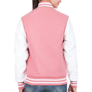 Veste universitaire en laine pour femme, personnalisée OEM, coupe classique, pour l'automne, style universitaire, veste de baseball - Product Image 2