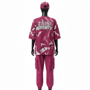 Ensemble deux pièces en mesh pour femme, haut en mesh polyester respirant 160 GSM, pantalon jogger décontracté 220 GSM, logo sublimé à chaud. Ensembles pour femmes. - Product Image 2