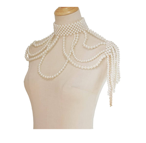 Collier de perles en verre, belle couleur blanche, nouveau design tendance, très demandé à des prix abordables - Product Image 4