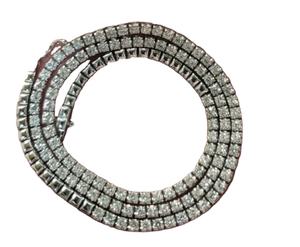 Pulsera de plata esterlina moissanita hermosa personalizada, joyería de Hip Hop de moda con perlas y diamantes para boda o fiesta - Product Image 1