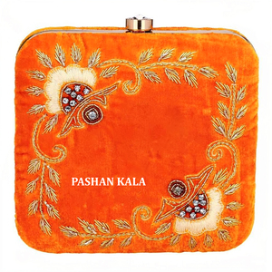 Top Quality <b>Crafts</b> Ladies Clutch Evening Clutch Bag Purse Indian Wedding Christmas Party Handbag Evening Clutches Gifts Items. - Product Image 4