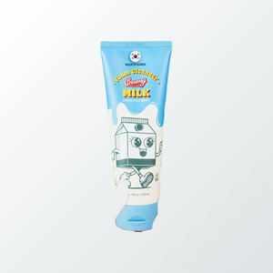 Nettoyant moussant pour le visage K-Beauty Creamy Heart Me Milk Foam Cleanser, fabriqué en Corée, unisexe. - Product Image 2