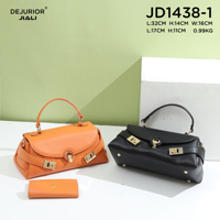 DEJURIOR 2026 Nouveaux Sacs à Main pour Femmes en Cuir PU Premium, Ensemble de Sacs 2-en-1 de Luxe avec Boucle Dorée, Sac à Bandoulière de Créateur