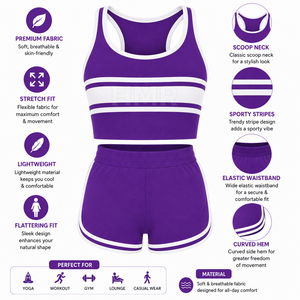 Ensemble jupe courte et débardeur personnalisé HMR Sorority Sisterhood pour femmes, couleur unie, sexy, deux pièces - Product Image 6