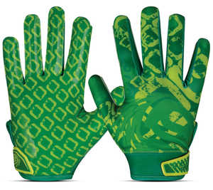 Nouveauté - Gants de football américain d'hiver vert - Personnalisables - Doigts entièrement couverts - Étanches - Écran tactile - Unisexe - Sports de plein air - Product Image 1