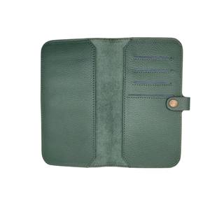 High Quality Custom Men's Genuine Leather Durable Fashion <b>Passport</b> <b>Wallet</b> Fold Long Pockets Card Travel Holders OEM Custom Logo - Product Image 1