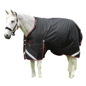 Custom Printed Waterproof 100% Polyester Mesh Horse Ear Bonnet Breathable Soft Riding <b>Fly</b> Cover Ergonomic Racing Ear <b>Net</b> - Product Image 4