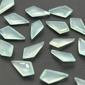 Calcedonia Aqua Natural de Alta Calidad AAA+ en Forma de Cometa, Corte Geométrico Facetado, Piedra Suelta Calibrada, Tamaño Personalizado - Product Image 6