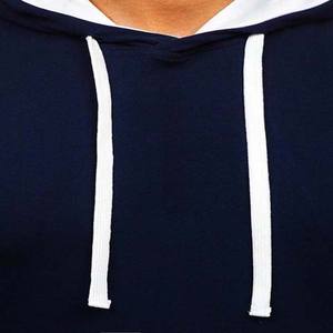 Sudaderas con Capucha para Hombre, Color Azul Marino, OEM ODM, Hechas a Medida, de Algodón, Transpirables, de Manga Corta, Bordadas, Ecológicas, de Secado Rápido, para Otoño - Product Image 5