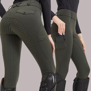 Leggings de equitación de poliéster con agarre completo para mujer, pantalones de equitación al por mayor, mallas ecuestres, Jodhpur y Breeches - Product Image 1