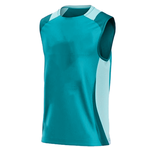 Débardeur sans manches pour homme, bleu royal, col rond, couleur unie, style sportif, écologique, respirant, séchage rapide, tricoté en polyester - Product Image 4
