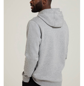 Sweat-shirt à capuche pour homme en coton French Terry, coupe ample, anti-rétrécissement, brodé, avec impression sérigraphiée en relief, uni, à manches longues, vente en gros - Product Image 4