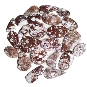 Cabochon en magnésite naturelle Wild Horse, pierre précieuse en vrac, formes et tailles variées, pierre polie lisse, accessoires de bijouterie de haute qualité - Product Image 3