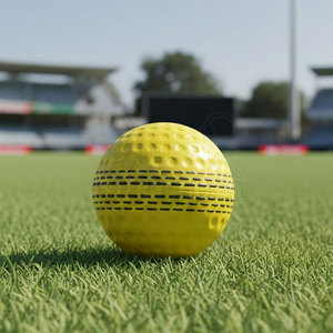 Pelota de Cricket de Cuero de Calidad, Costuras Reforzadas, Diseño Ecológico para Entrenamiento a Nivel de Club, Partidos Competitivos al Aire Libre - Product Image 4
