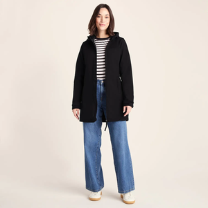 Chaqueta Larga de Invierno para Mujer, Cierre de Cremallera, 100% Poliéster, Resistente al Viento, Estilo Casual, Chaqueta Larga de Estilo Urbano - Product Image 1