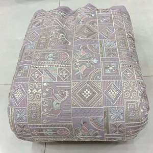 SQ embroidery fabric beaded fabric silk chiffon embroidery fabric evening gown material fancy textile wholesale export supply eu - Product Image 5