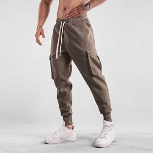 Wholesale Streetwear Casual Trackpants Elastic Waist Cotton Tech Fleece Cargo Joggers Men - Product Image 5