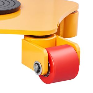 Pattino per Spostamento Macchinari con Capacità di 8800 Libbre, Rotazione a 360 Gradi, Ruote Girevoli in PU, Struttura in Acciaio Pesante - Product Image 6