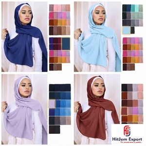 Airy Soft-Drape <b>Scarf</b> Woven Material Factory Cotton Viscose Polyester Blend for Bulk Fashion Textile Orders - Product Image 3