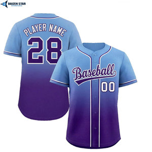 Baseball Jersey Custom Logo Printed Button Down Team Uniform Supplier - Product Image 6