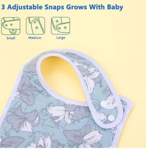 Bavoirs de luxe pour bébé 100% bambou – Qualité supérieure et douceur longue durée - Product Image 2