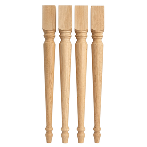 Heavy Duty Turned Rubber Wood <b>Table</b> <b>Legs</b> Custom Furniture Supports for Dining <b>Tables</b> Bedroom Furniture and Living Room Use - Product Image 1