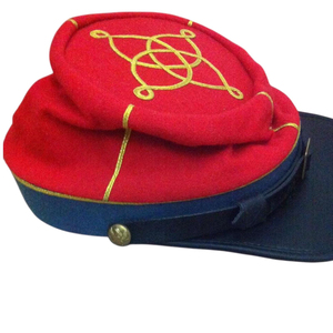 หมวกทรงเคปีแบบฝรั่งเศส ยี่ห้อ French Academy Wool Civil W สำหรับผู้ชาย มีกระดุมแป๊ก สายรัดคาง ผู้ผลิตหมวกสีกากี แดง ดำ ขาว - Product Image 6