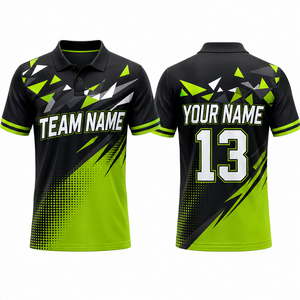 High Quality Sublimated Printed Short Sleeve Cricket Jersey Custom <b>Make</b> <b>Your</b> <b>Own</b> Logo Design Cricket Jerseys - Product Image 1