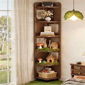 Scaffale Angolare Elegante per Libri e Decorazioni - Espositore e Contenitore - Product Image 4