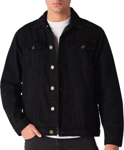 Veste en jean décontractée pour hommes, style classique, prix bas, design personnalisé pour le streetwear quotidien, faible MOQ - Product Image 1