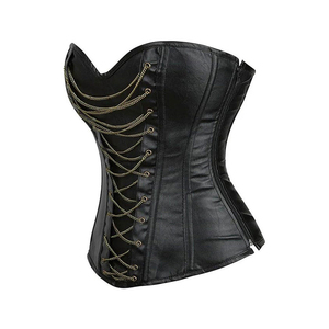 Premium Quality Eco-Friendly Firm Control Leather <b>Corset</b> Custom Made Waist Cinchers Low MOQ <b>Cheap</b> Price Made Pakistan Wholesale - Product Image 2