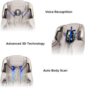 Silla de Masajes de Cuerpo Completo con Gravedad Cero, Silla de Masajes Shiatsu Reclinable con Calefacción y Control por Voz Inteligente - Product Image 4