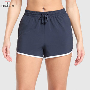 Shorts Deportivos Casuales de Verano para Mujer, a Cuadros, Transpirables, de Cintura Alta, Ajustados, con Logotipo Personalizado, de Secado Rápido, al por Mayor - Product Image 1