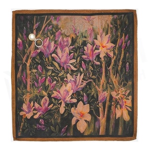 NORTH APPROACH Women's <b>Square</b> <b>Silk</b> <b>Scarf</b> Floral Print Elegant Multi-Functional Fashion Accessory Spring Season - Product Image 2